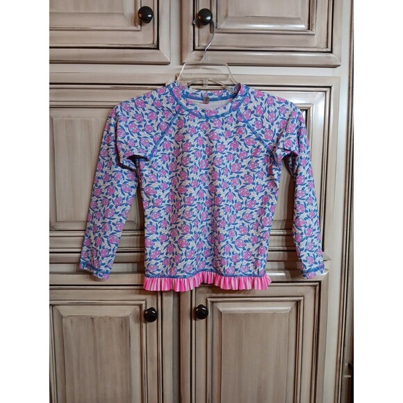 Vineyard Vines TURTLES Girls Swim Shirt - Size‎ M - Picture 1 of 6